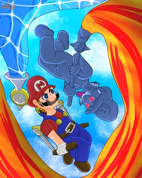 Mario Sunshine battle by AirshipFortress on Newgrounds