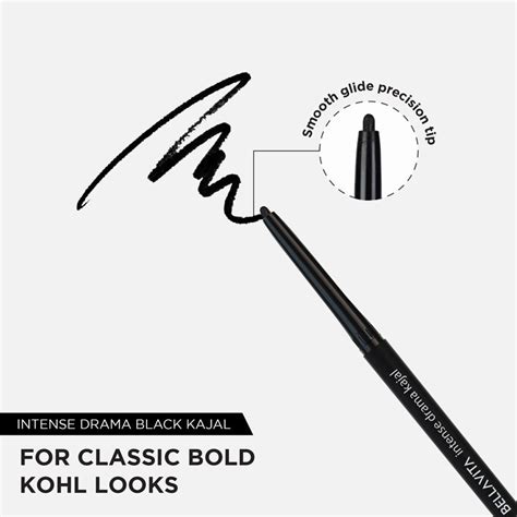 Intense Drama Black Kajal | Long-Lasting & Smudge-Proof | BellaVita