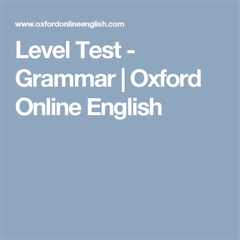 Image result for English Grammar Level Test