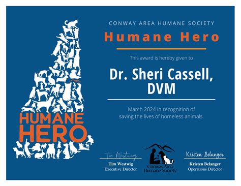 Humane Hero - Conway Area Humane Society - Conway, NH