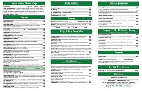Dina's Pizza & Pub menu in Cleveland, Ohio, USA