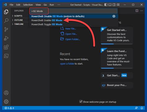 Image result for PowerShell ISE in Visual Studio Code