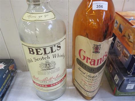 Oversized Grants & Bells Bottles (empty)