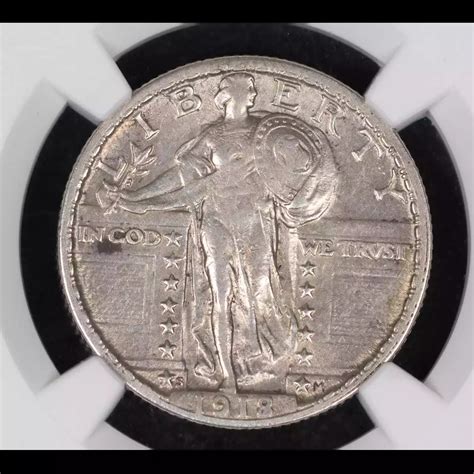 1918/7-S Quarter Dollars Standing Liberty Quarter NGC XF-40 - Hertel's ...