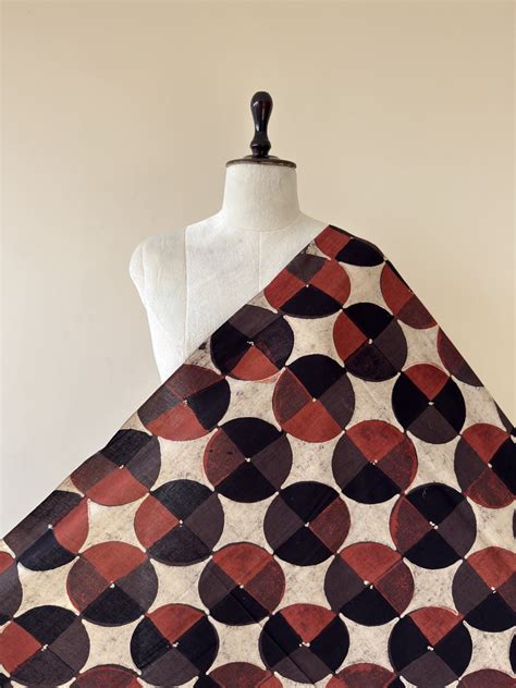 Black Ajrakh Hand Block Print Cotton Fabric | Natural Dyes – House of ...