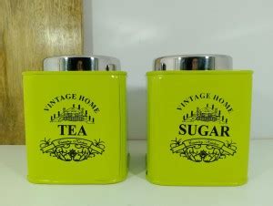KIESTORES Steel Tea Coffee & Sugar Container - 300 ml Price in India ...
