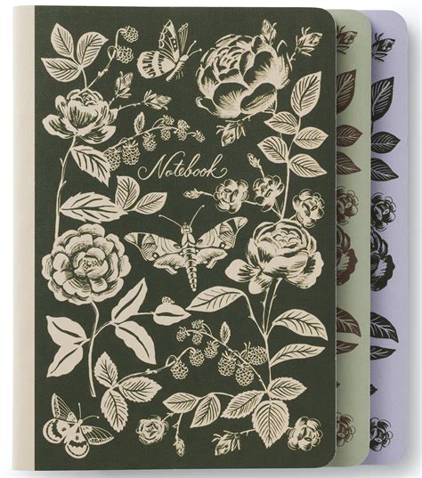 English Rose Stitched Notebooks