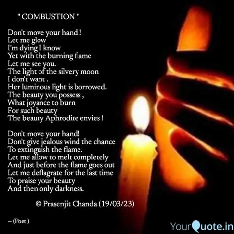 " COMBUSTI... | Quotes & Writings by Prasenjit Chanda | YourQuote