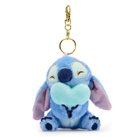 Stitch with Heart Plush Keychain, Lilo & Stitch