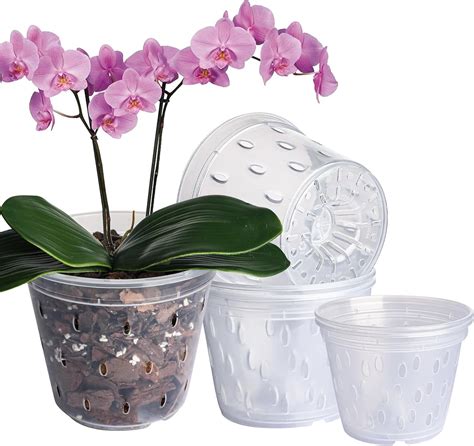 Amazon.com: Doter Orchid Pots Variety 5 Packs (4.3in x 3, 5in x 2 ...