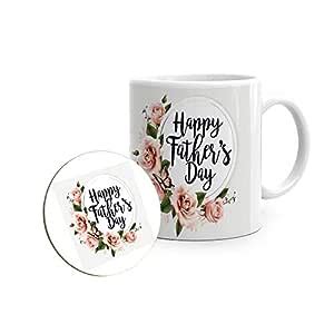 Buy Giftago Happy Fathers Day Theme Ceramic Coffee Mug (325 ml) with ...