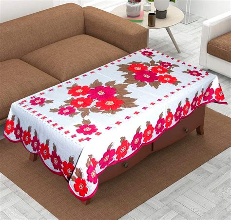 Buy Kuber Industries Rectangular Center Table Cover|Cotton Center Table ...