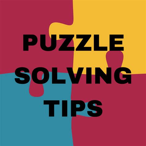 Image result for Puzzle Solving Tips