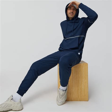 Ascent Midnight Blue Hoodie and Joggers Co-Ords Set for Men [30% Off ...
