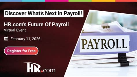 Future Of Payroll Virtual Event February 11, 2026, Online event, Sutton ...