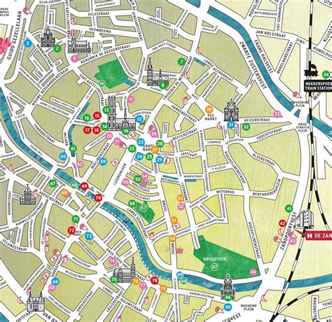 Map Of Mechelen Belgium