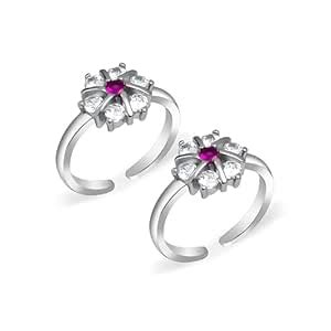 VRINDAM JEWELLERS Exclusive 925 Sterling Silver Toe Rings for Women ...