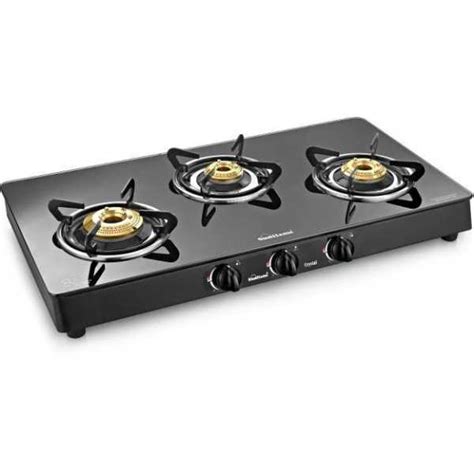 Sunflame CRYSTAL 3B BK Glass Gas Stove (3 Burners) Price in India ...