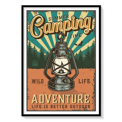 Buy Camping Travel Poster Art & Prints Online India at Best Price ...