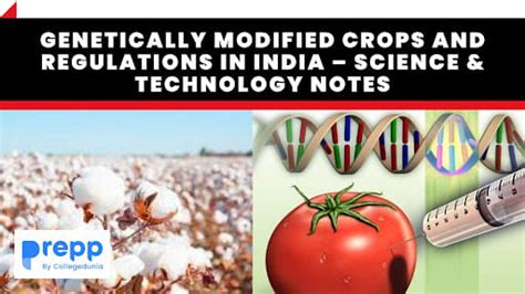 Genetically Modified Crops and Regulations in India – Science ...
