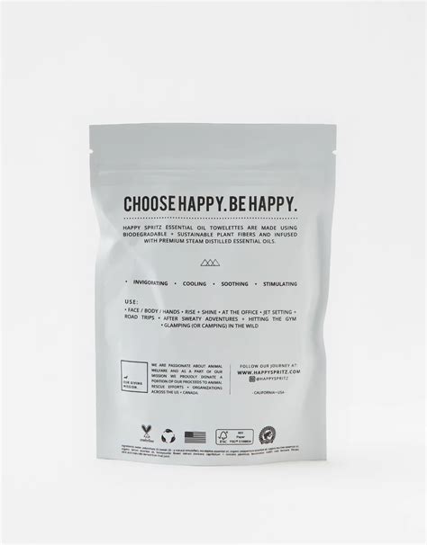 Happy Spritz Breathe Deeply Towelettes