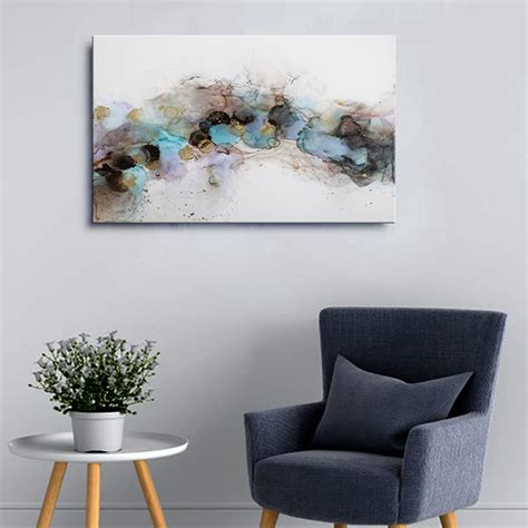 999STORE Wooden Stretched Framed canvas painting for wall abstract Wall ...