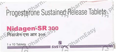 Nidagen Sr 300 MG Tablet (10): Uses, Side Effects, Price & Dosage ...