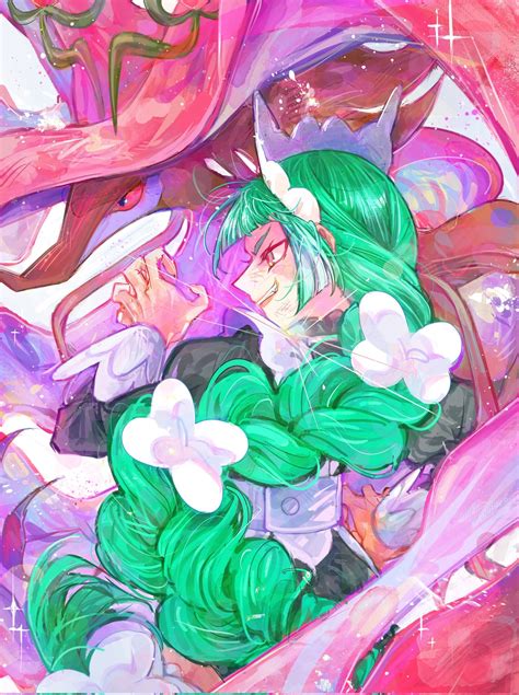 lebanne, dragalge, and mega dragalge (pokemon and 1 more) drawn by spi ...