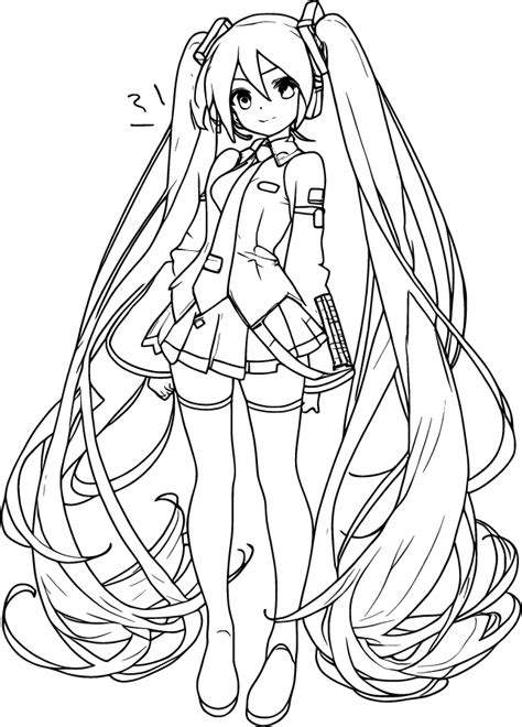 Hatsune Miku Coloring Pages | 100% Free, Printable & Fun