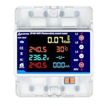 GADITES 2025 Latest Voltage Protector Wifi 3 Phase/Energy Meter With ...