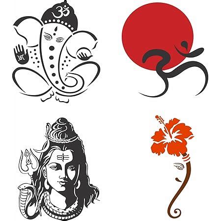 Ink Design Vayuputra Hanuman Sticker for Bike and Car (13 * 9.2cm ...
