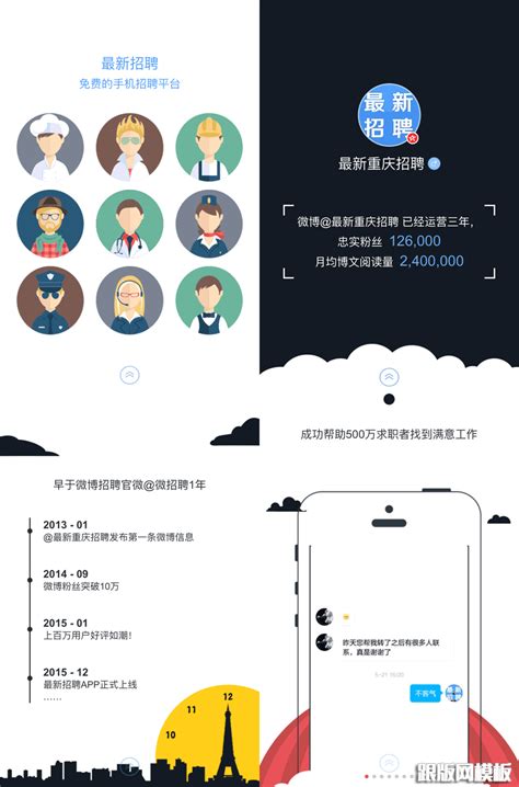 html5炫酷手机微信招聘宣传页面模板下载-html5模版-跟版网