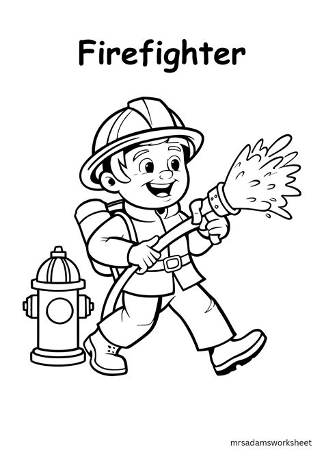 Community helpers coloring page in 2025 | Community helpers preschool ...
