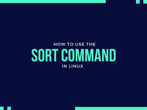 Image result for Sort Command Tutorial