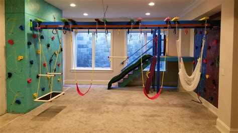 In-home Jungle Gym | Indoor playroom, Basement gym, Kids room