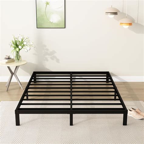 Amazon.com: DiaOutro 9 Inch King Bed Frame Heavy Duty Low Profile Metal ...