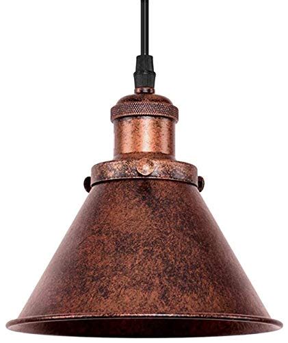 Buy OYIPRO Rustic Pendant Light, Industial Single Light Antique Copper ...