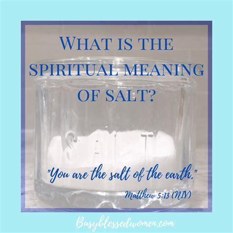 You Are the Salt of the Earth-Spiritual Meaning of Salt