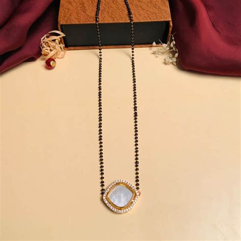 Buy Pearl Mangalsutra Online – Elegant Pearl Mangalsutra Collection ...
