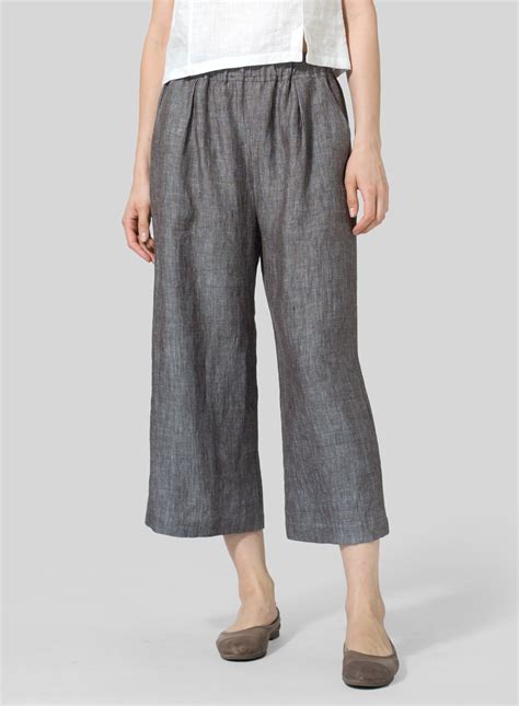 Linen Crop Pants