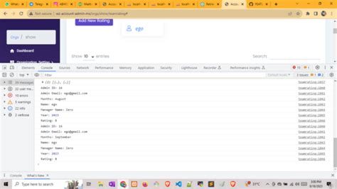 JavaScript Array Object Print in Tabular 的图像结果