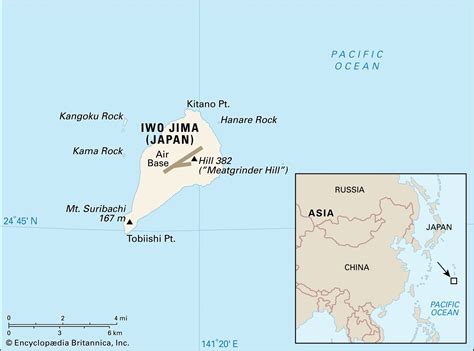 Japan Iwo Jima Map