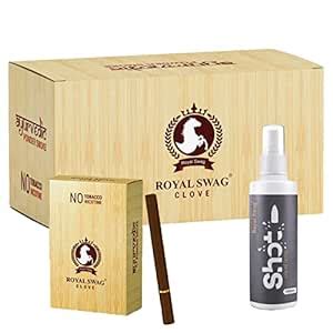 Buy ROYAL SWAG Ayurvedic Herbal Cigarettes, Clove Flavour Smoke King ...