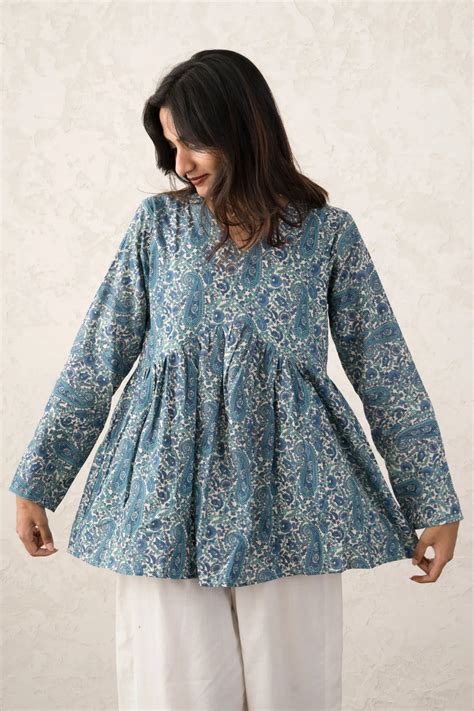 Zareen Flared Short Kurti – Leher Vastra
