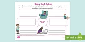 KS1 Be Kind Online Display Posters -Online Safety - Twinkl