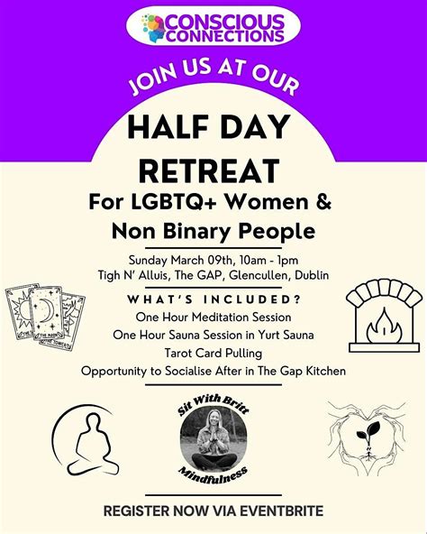 Half Day Retreat for LGBTQ+ Women and Non Binary Community, TIGH’N ...