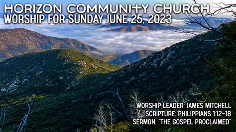 The Gospel Proclaimed – Horizon Community Church
