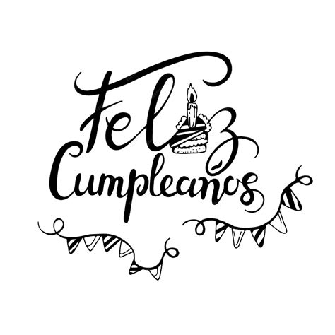 Premium Vector | Feliz cumpleanos happy birthday in spanish language ...