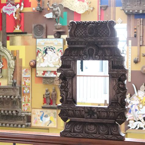 Gopuram-style Hand-carved Wall Décor Frame – Trove Craft India