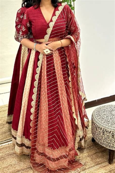 Jayanti reddy Red and Gold Lehenga set – Kuro Clothing India
